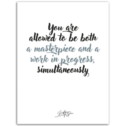 »You are allowed to be both«