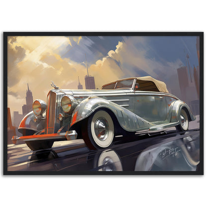 »Silver 1930s Pierce-Arrow Silver Arrow vintage cabriolet«