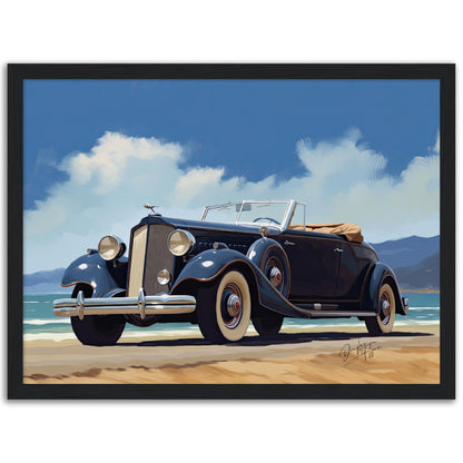 »Dark blue 1930s car Convertible«
