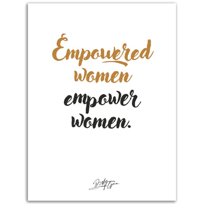 »Empowered women«