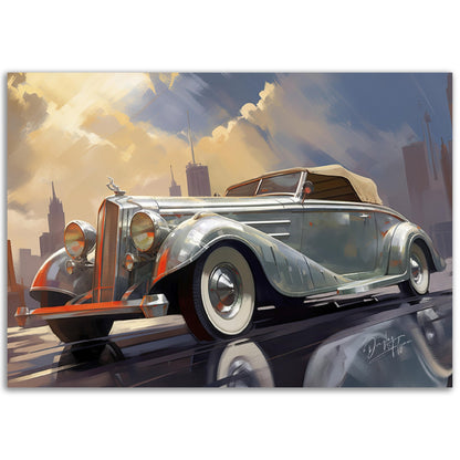 »Silver 1930s Pierce-Arrow Silver Arrow vintage cabriolet«