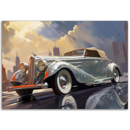 »Silver 1930s Pierce-Arrow Silver Arrow vintage cabriolet«