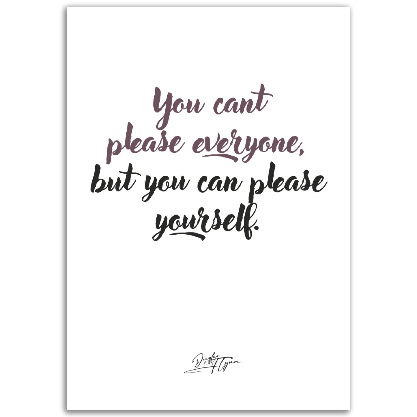 »You can't please everyone«