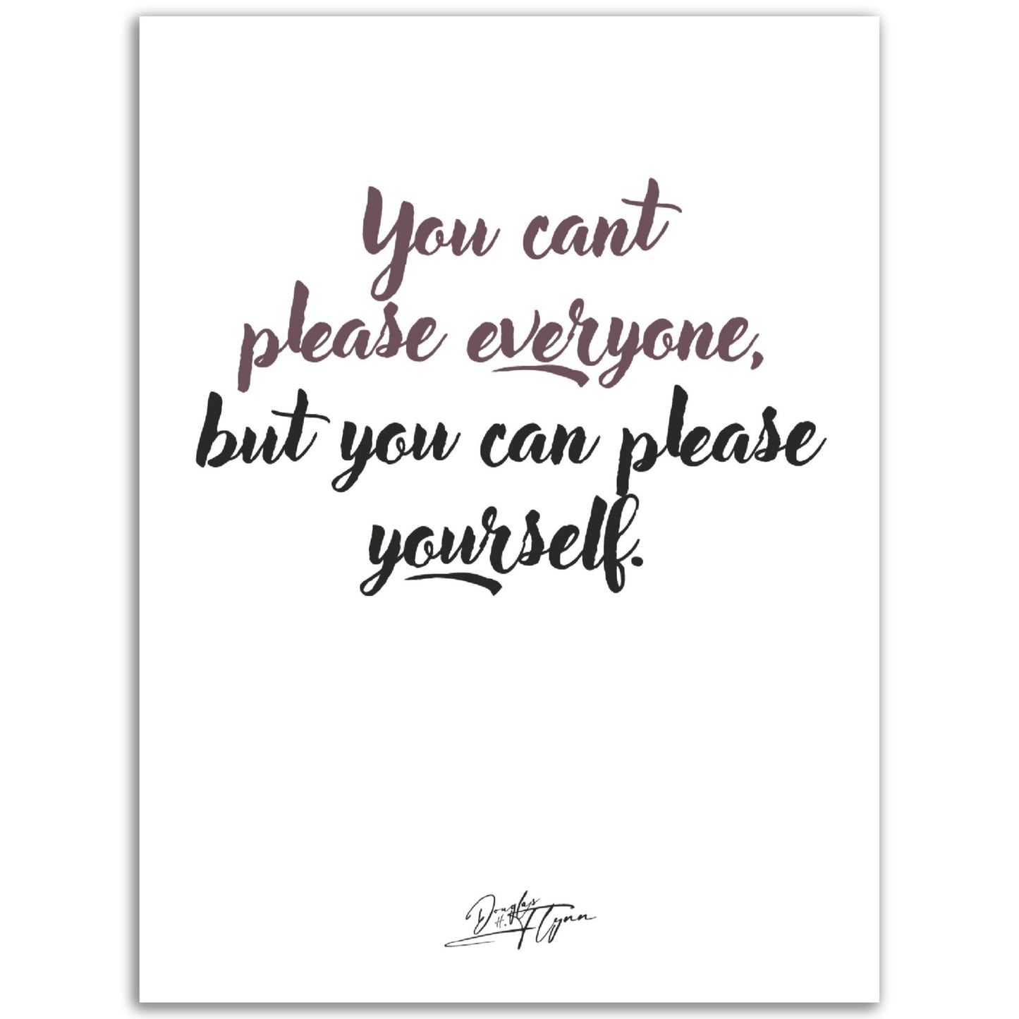 »You can't please everyone«