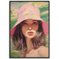 »Fun Tropical Print Pink and Green Bucket Hat, 1990s«