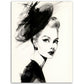 »Glamorous Fascinator, 1950s with Feather and Netting Accents«