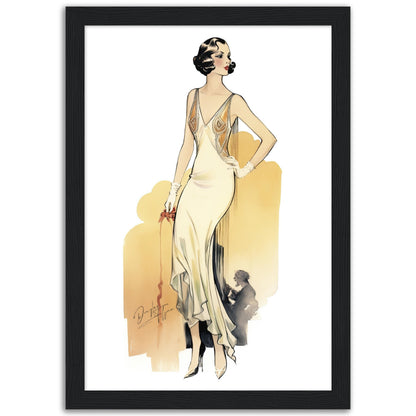 »Champagne Lace-Trimmed Bias-Cut Slip Dress, 1930s «