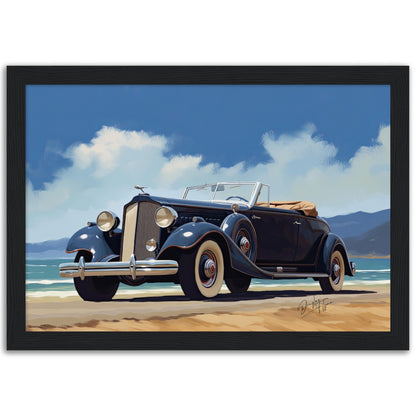 »Dark blue 1930s car Convertible«