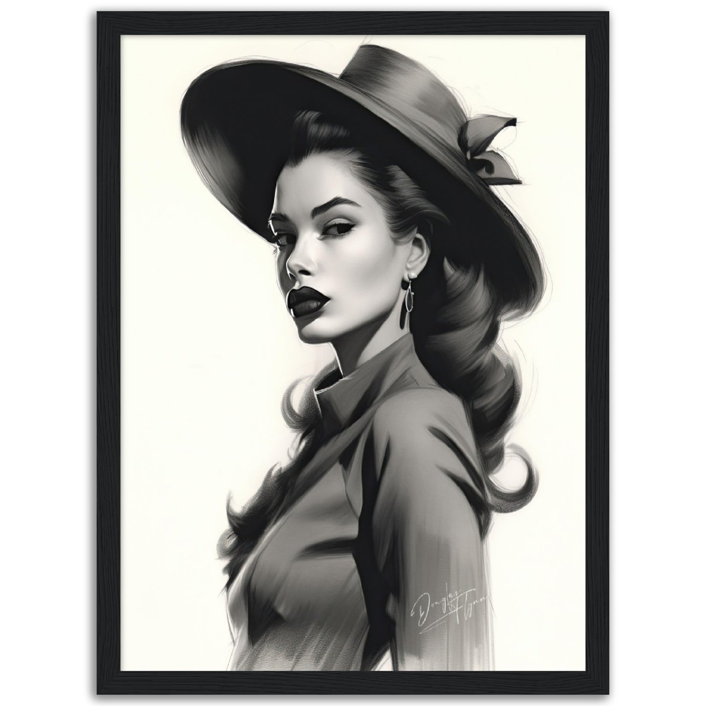 »Sophisticated Gray Fedora, 1940s with Ribbon Detail«