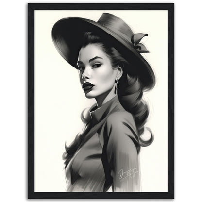 »Sophisticated Gray Fedora, 1940s with Ribbon Detail«
