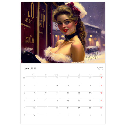 »Classic Saloon Girls 2023«, väggkalender