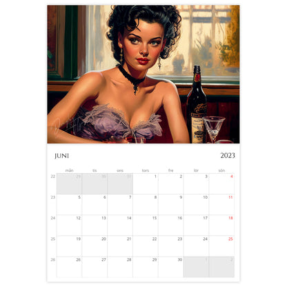»Classic Saloon Girls 2023«, väggkalender