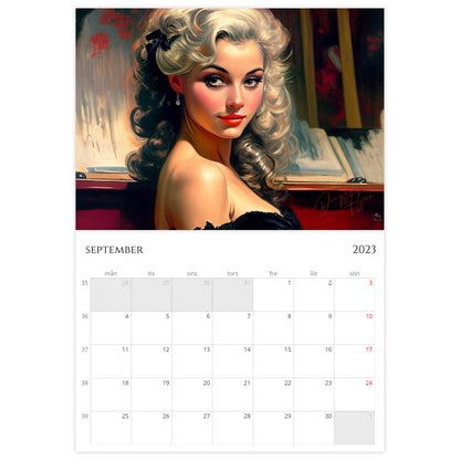 »Classic Saloon Girls 2023«, väggkalender