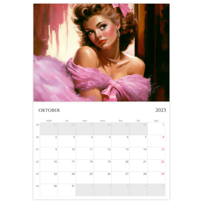 »Classic Saloon Girls 2023«, väggkalender