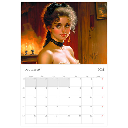 »Classic Saloon Girls 2023«, väggkalender