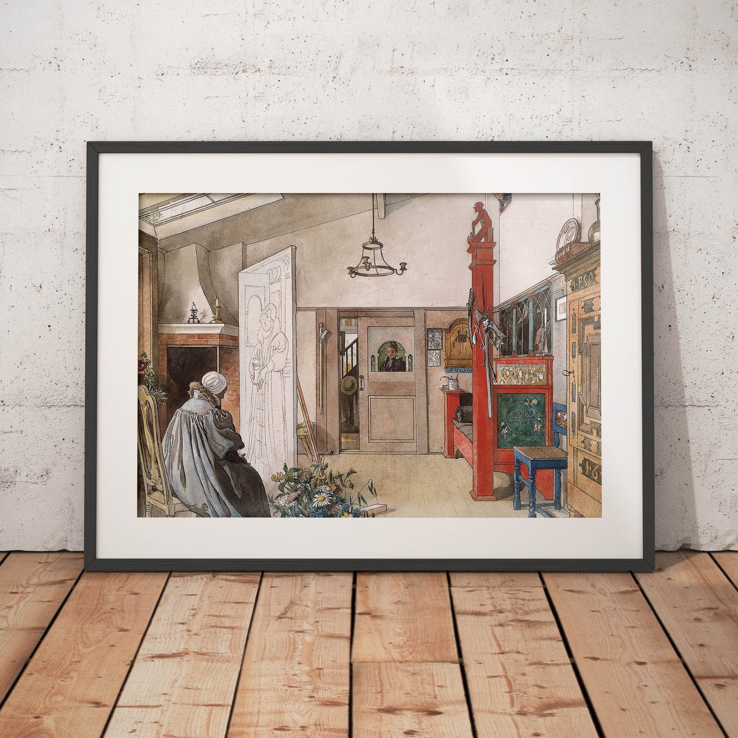 »Ateljén, ena hälften« av Carl Larsson