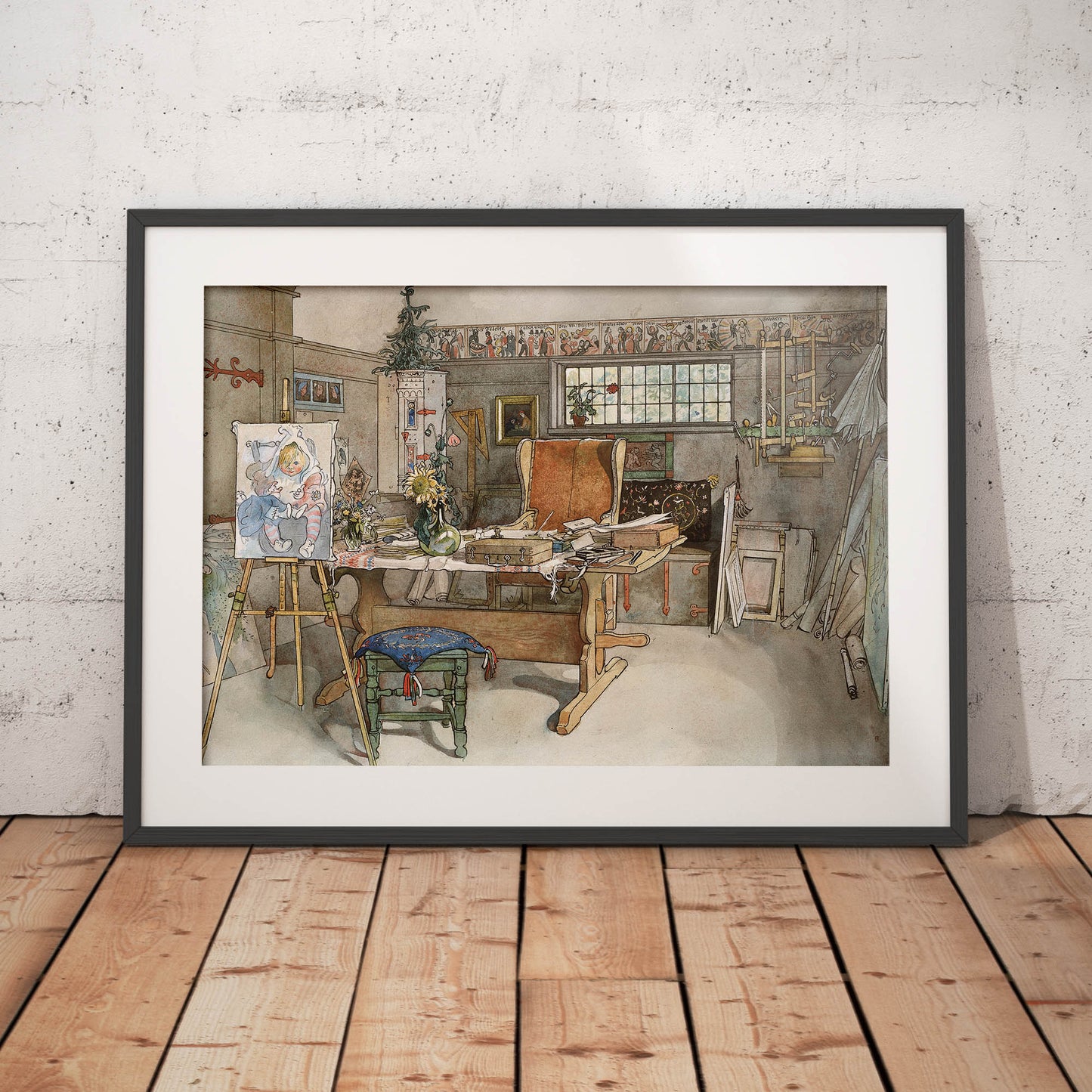 »Ateljén, andra hälften« av Carl Larsson