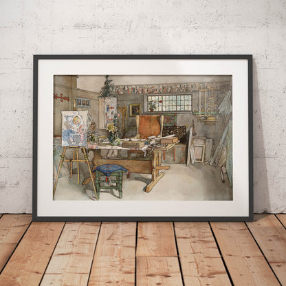 »Ateljén, andra hälften« av Carl Larsson