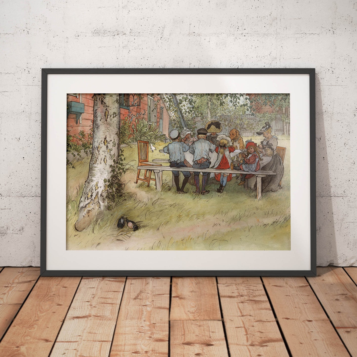 »Frukost under stora björken« av Carl Larsson