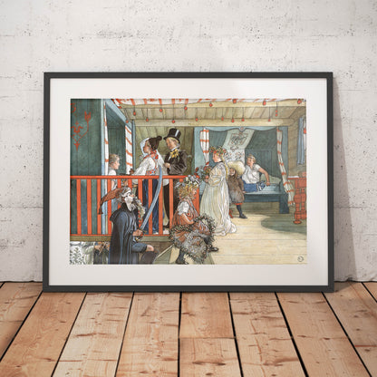 »Namnsdag på härbret« av Carl Larsson