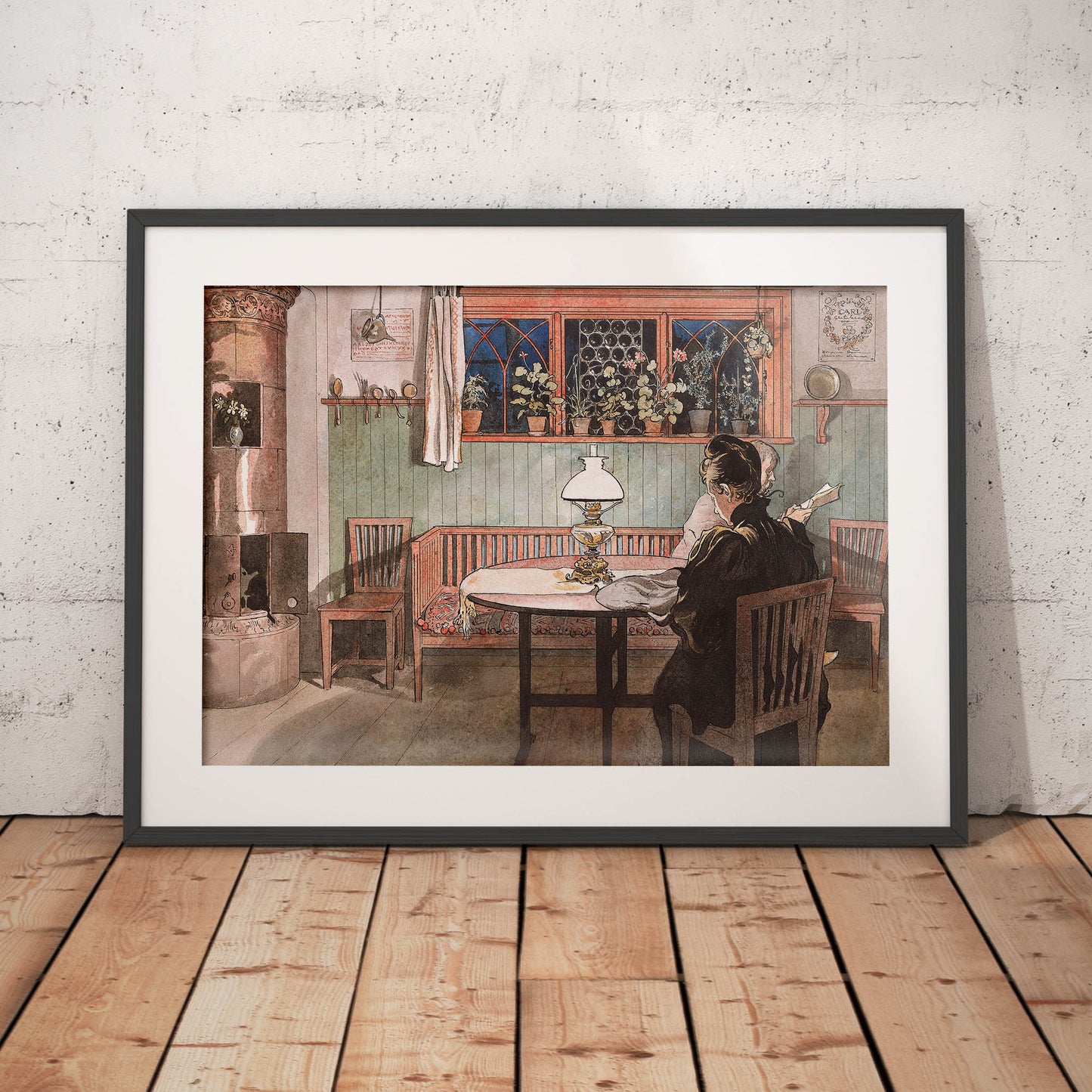 »När barnen lagt sig« av Carl Larsson