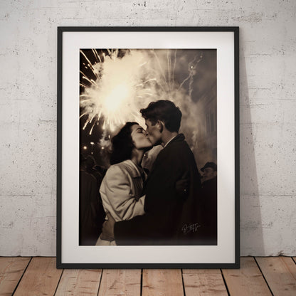 »The Power of the Kiss« retroposter
