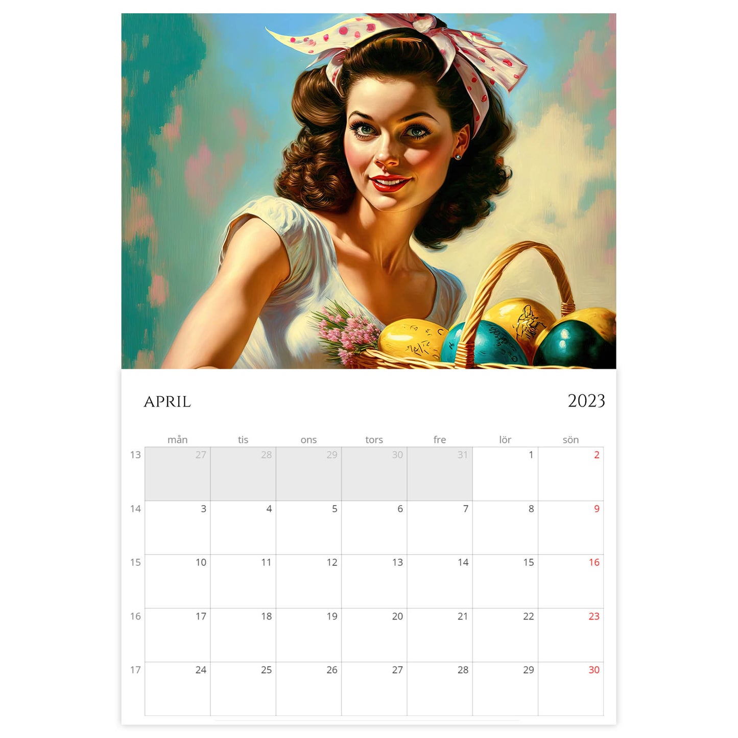 »Classic Calendar Girls 2023«, väggkalender