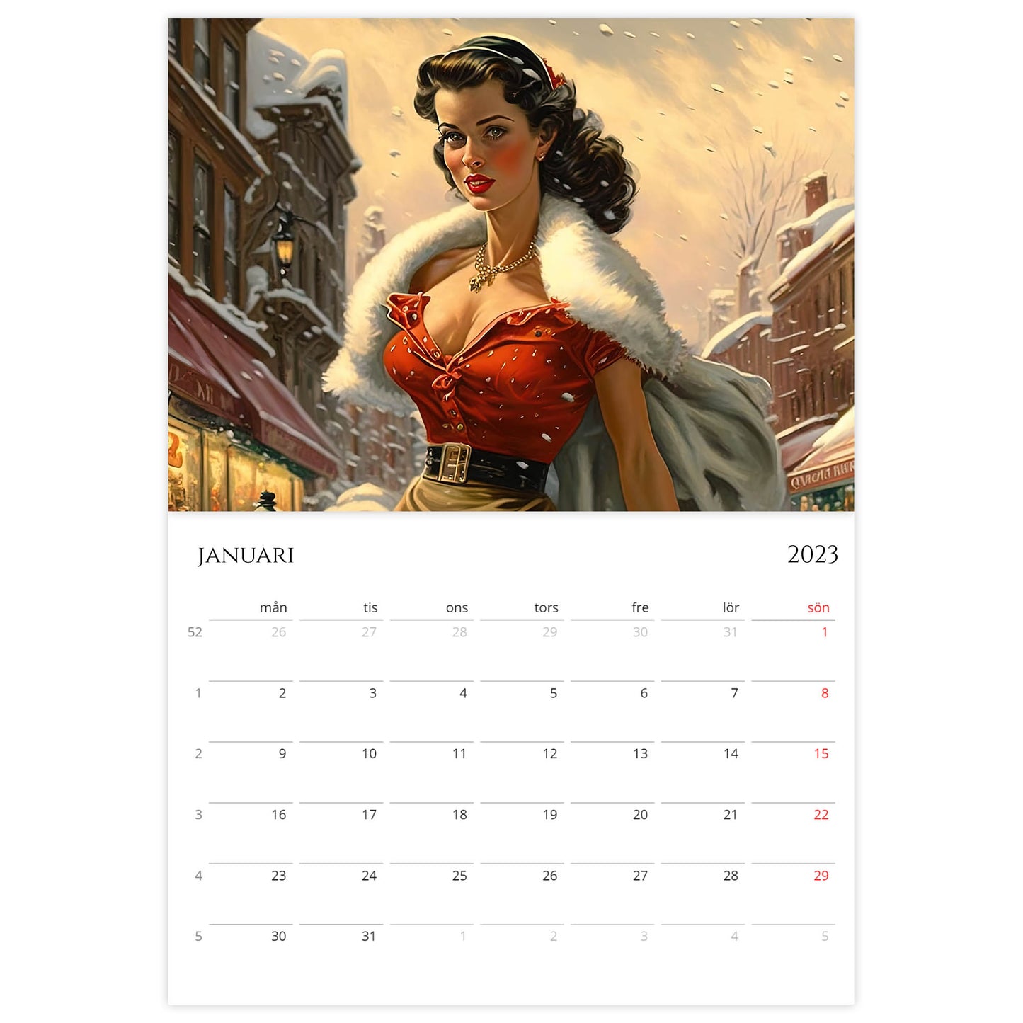 »Classic Calendar Girls 2023«, väggkalender