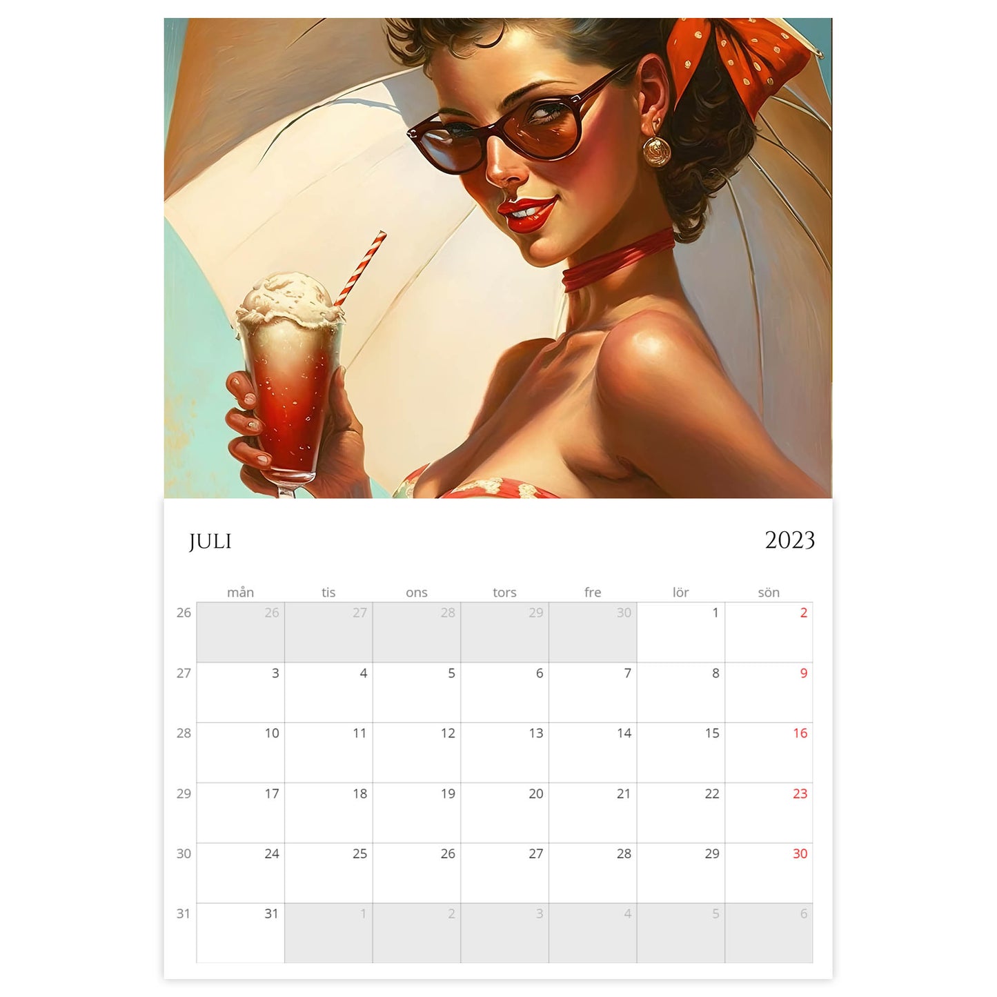 »Classic Calendar Girls 2023«, väggkalender