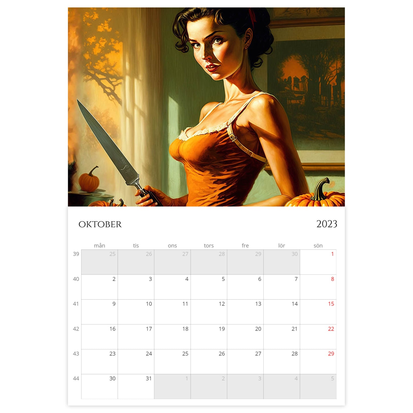 »Classic Calendar Girls 2023«, väggkalender