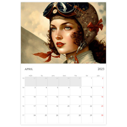 »Aviator Calendar Girls« 2023, väggkalender