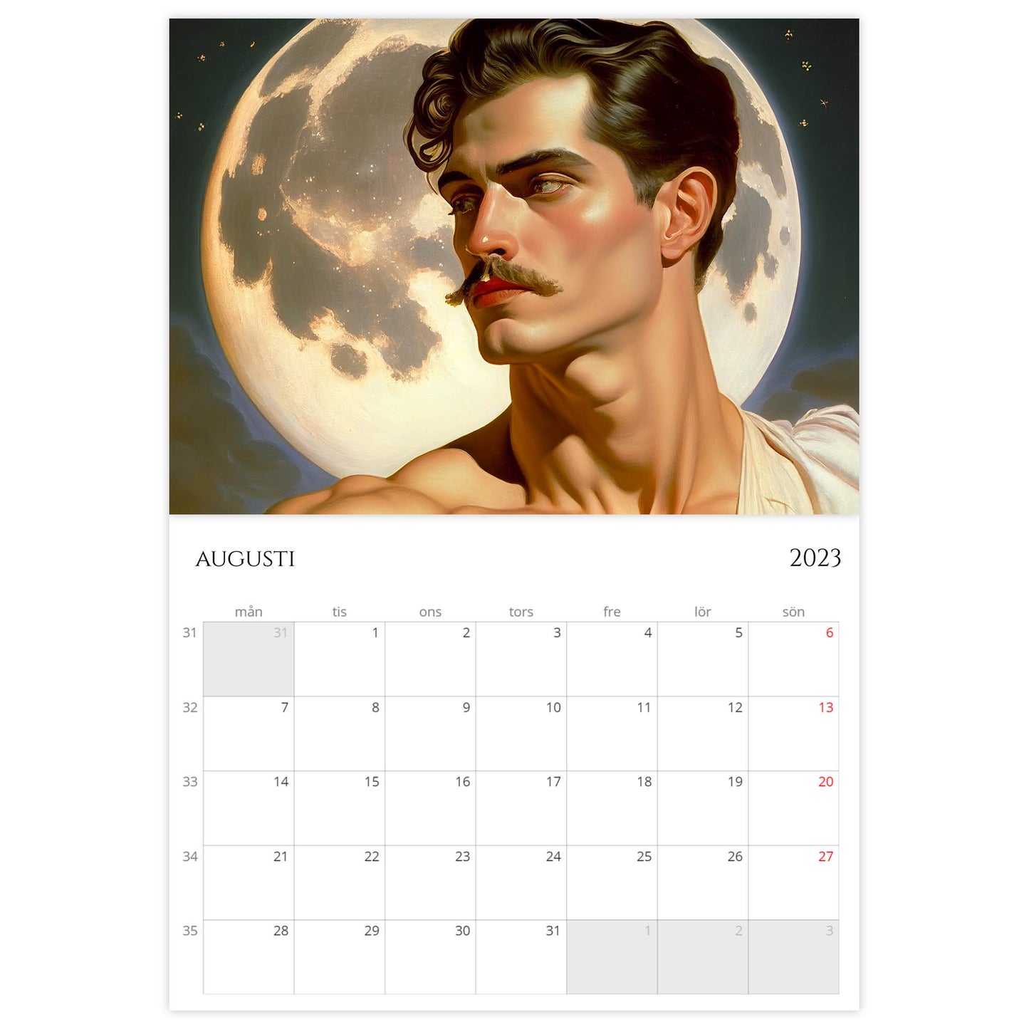 »Classic Calendar Boys 2023«, väggkalender