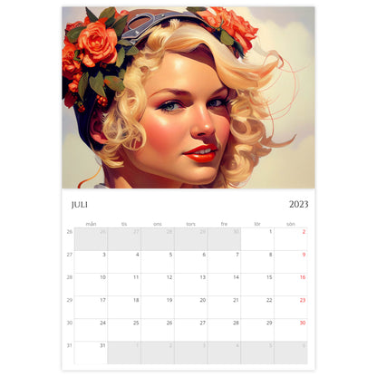 »Aviator Calendar Girls« 2023, väggkalender