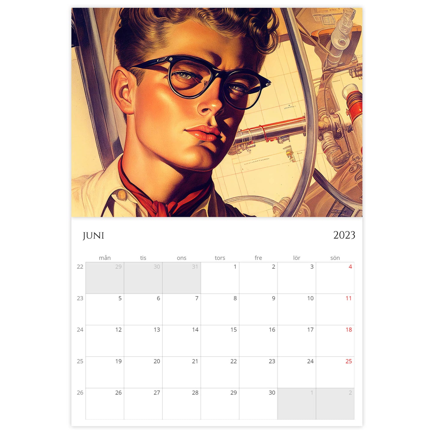 »Classic Calendar Boys 2023«, väggkalender