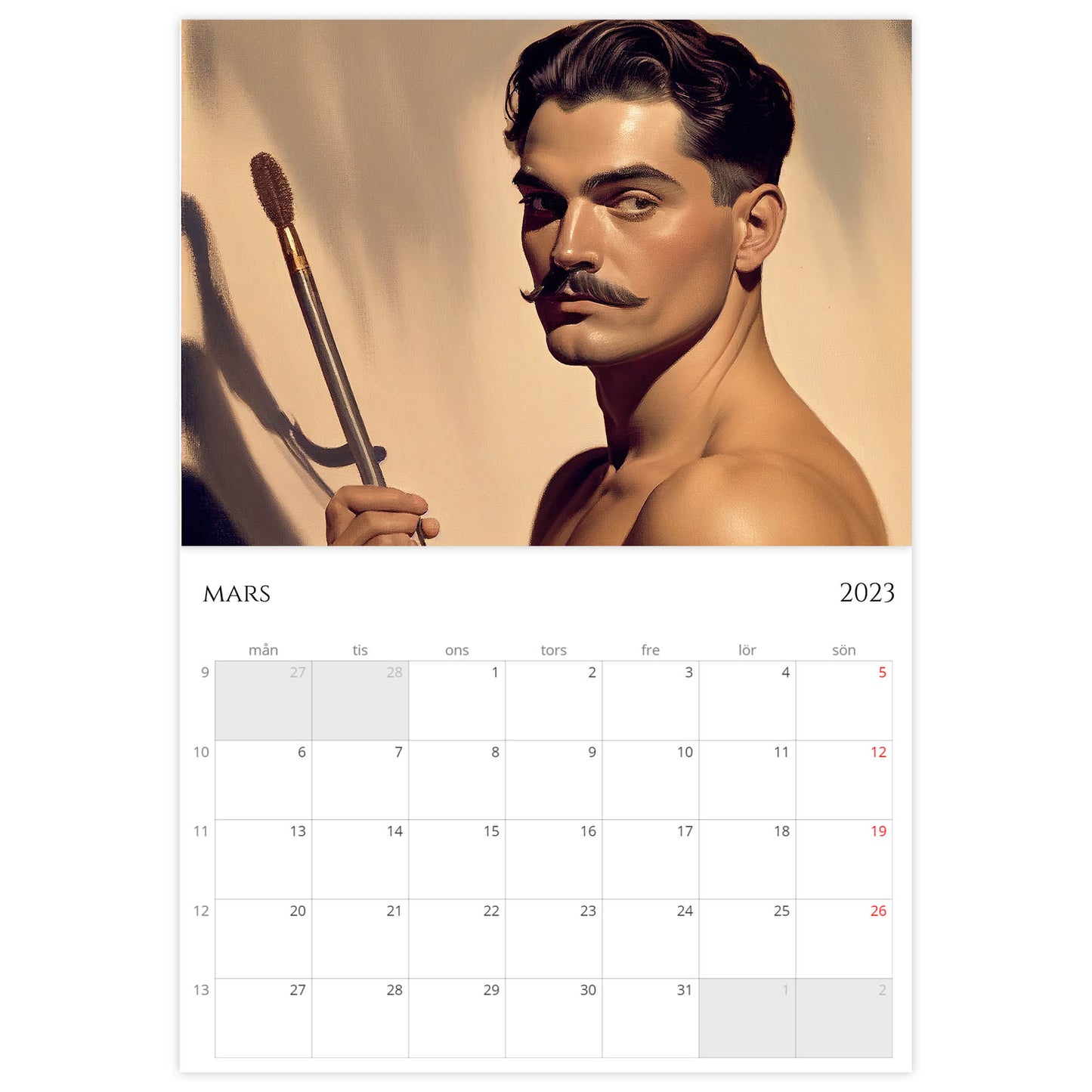 »Classic Calendar Boys 2023«, väggkalender