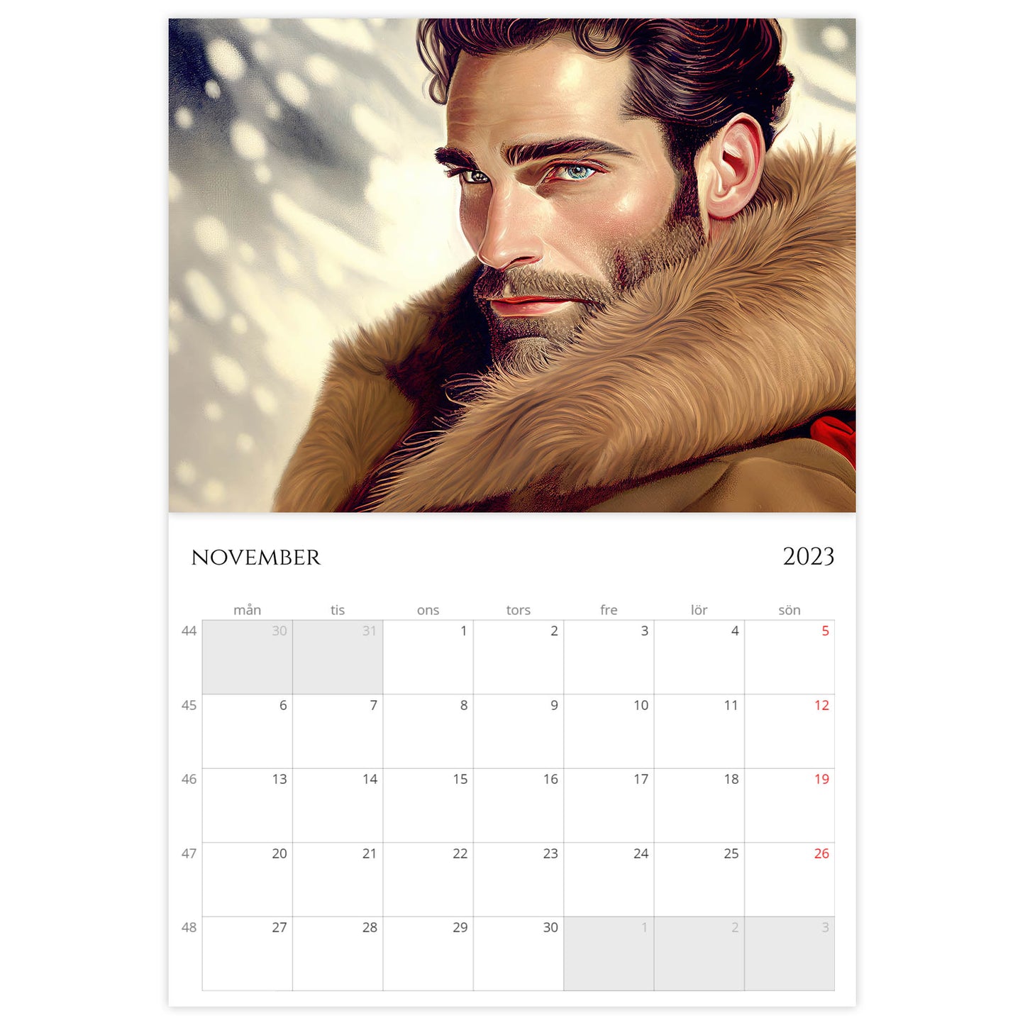 »Classic Calendar Boys 2023«, väggkalender