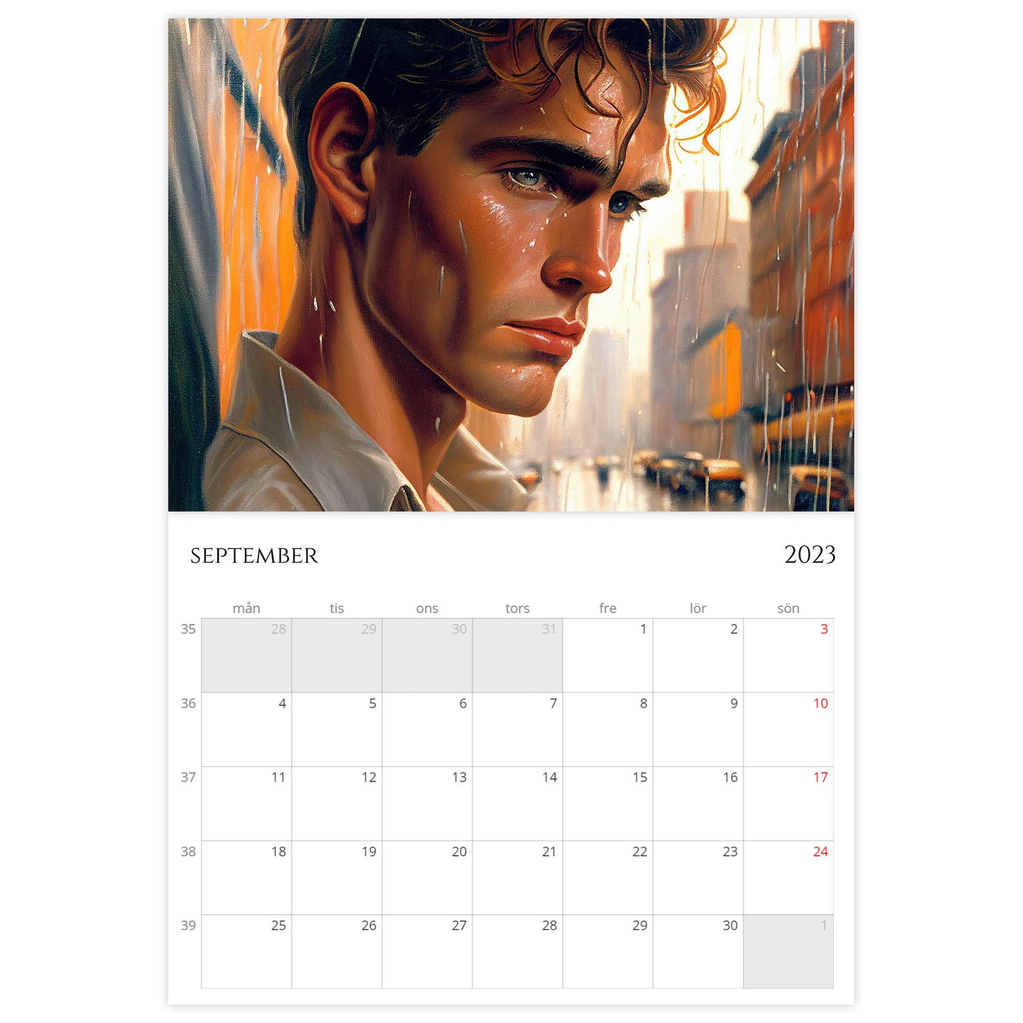 »Classic Calendar Boys 2023«, väggkalender