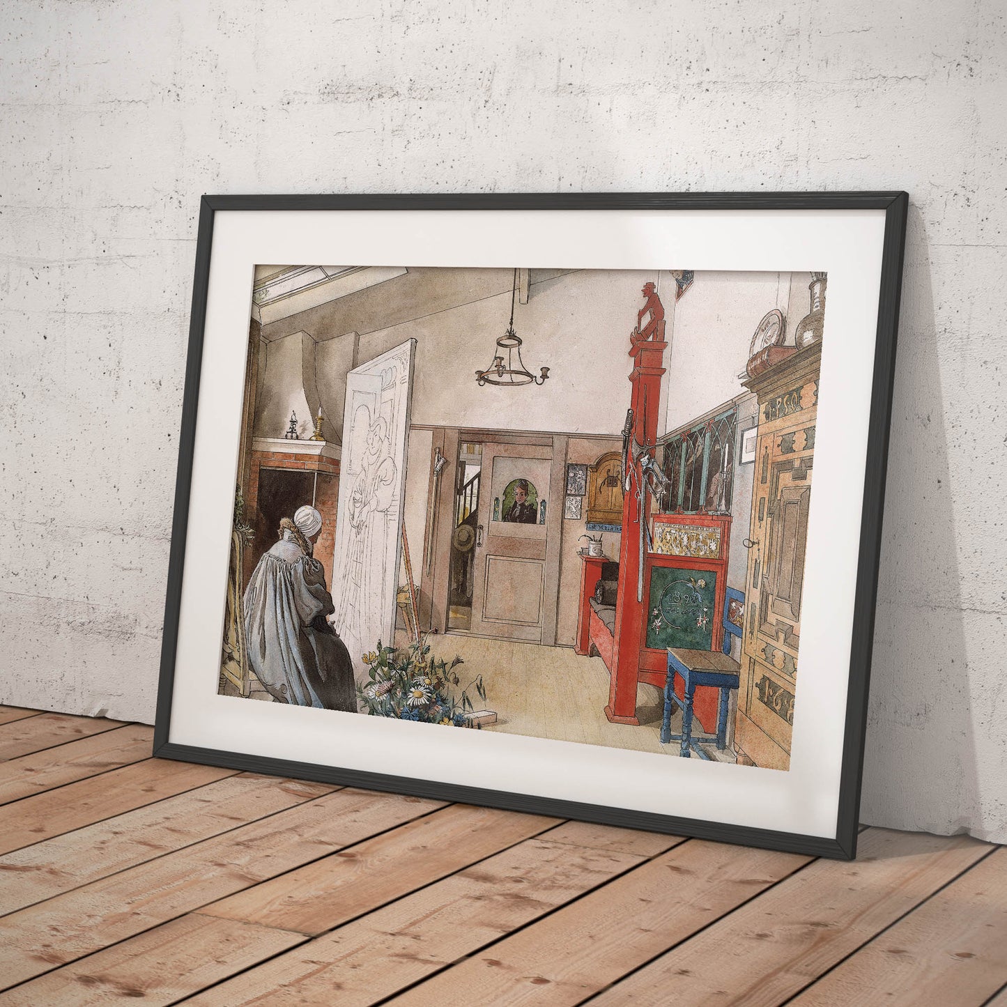 »Ateljén, ena hälften« av Carl Larsson