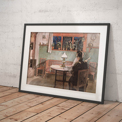 »När barnen lagt sig« av Carl Larsson