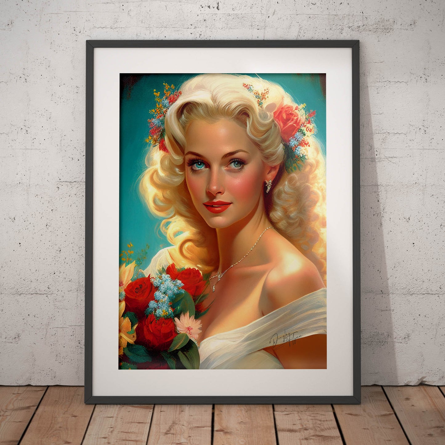 »Bridal Elegance on Stage« retro poster