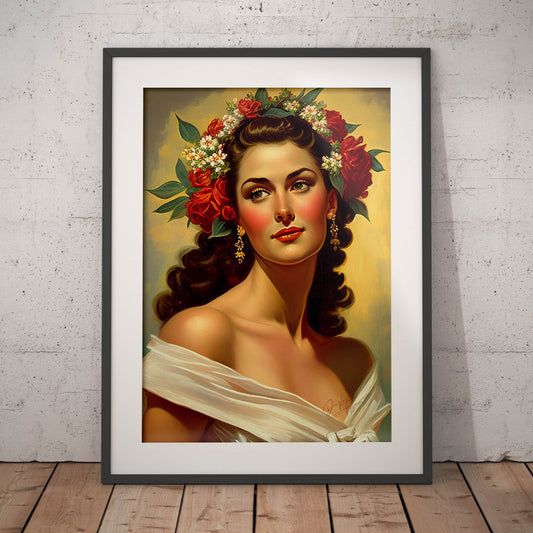 »Blissful Moments« retro poster
