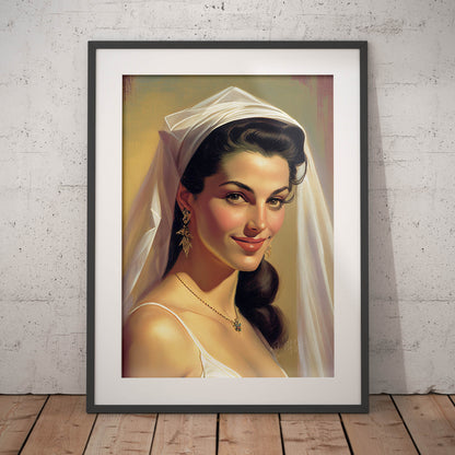 »Bridal Beauty and Style« retro poster