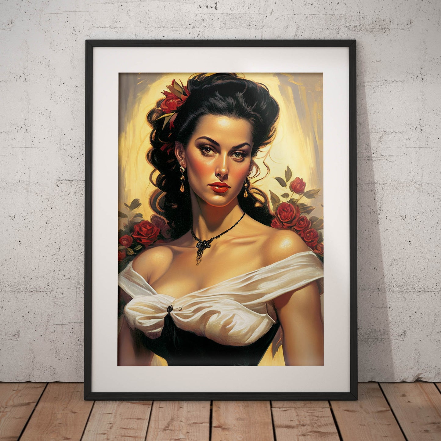 »Elegant Bridal Serenity« retro poster