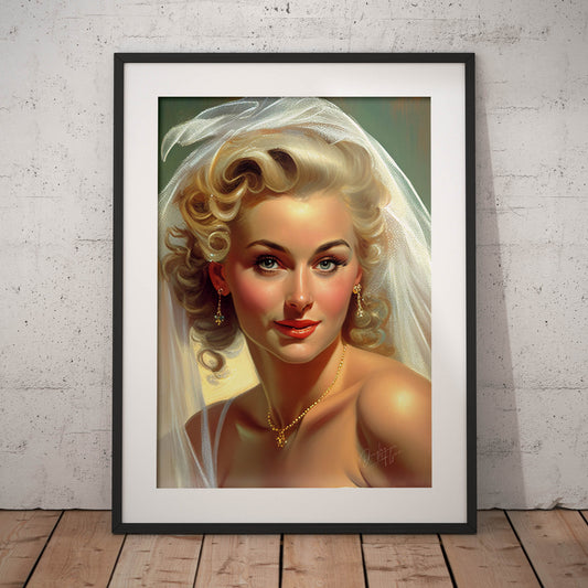 »Bridal Vintage Chic« retro poster