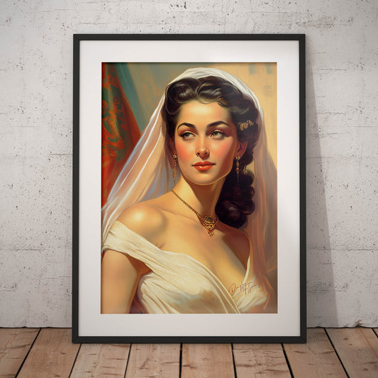 »Bride Bliss« retro poster