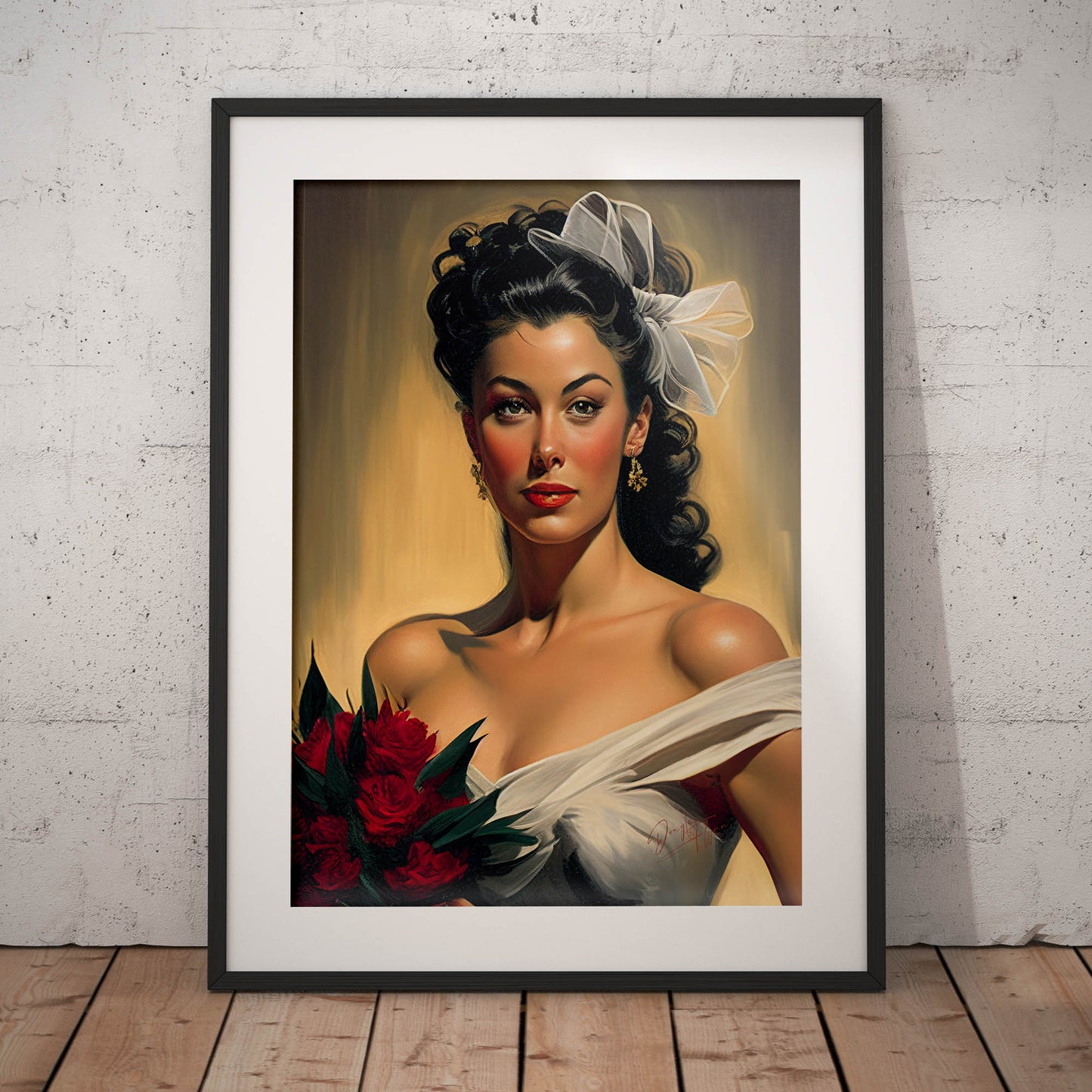 »Bridal Happiness« retro poster