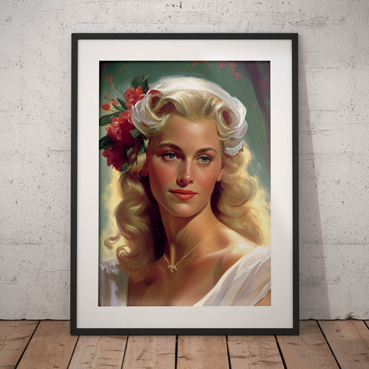 »Charming Wedding« retro poster