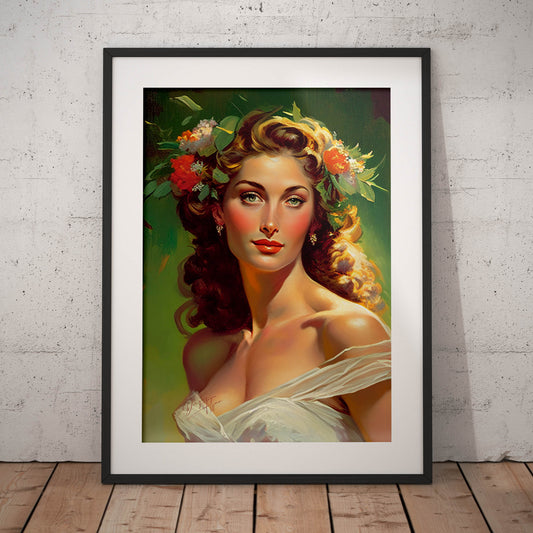 »Graceful Wedding« retro poster