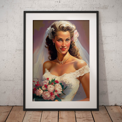 »Vintage Romance for Weddings« retro poster