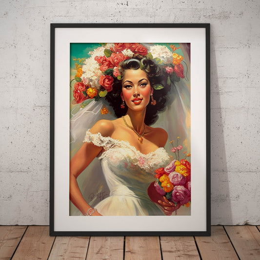 »Vintage Weddings« retro poster